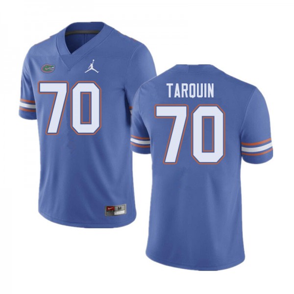 Jordan Brand Men #70 Michael Tarquin Florida Gators College Football Jersey Blue